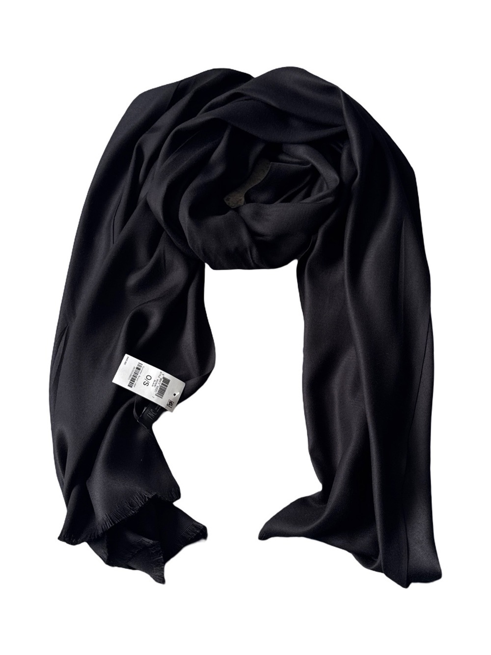 INC International Concepts Black Lightweight Scarf